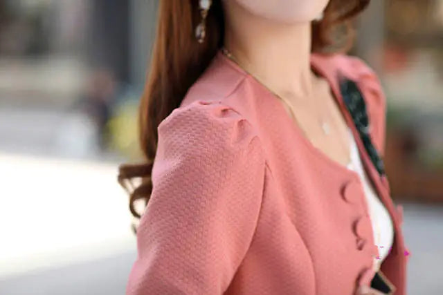 Korean Style Slim Fit Casual Blazer for Women