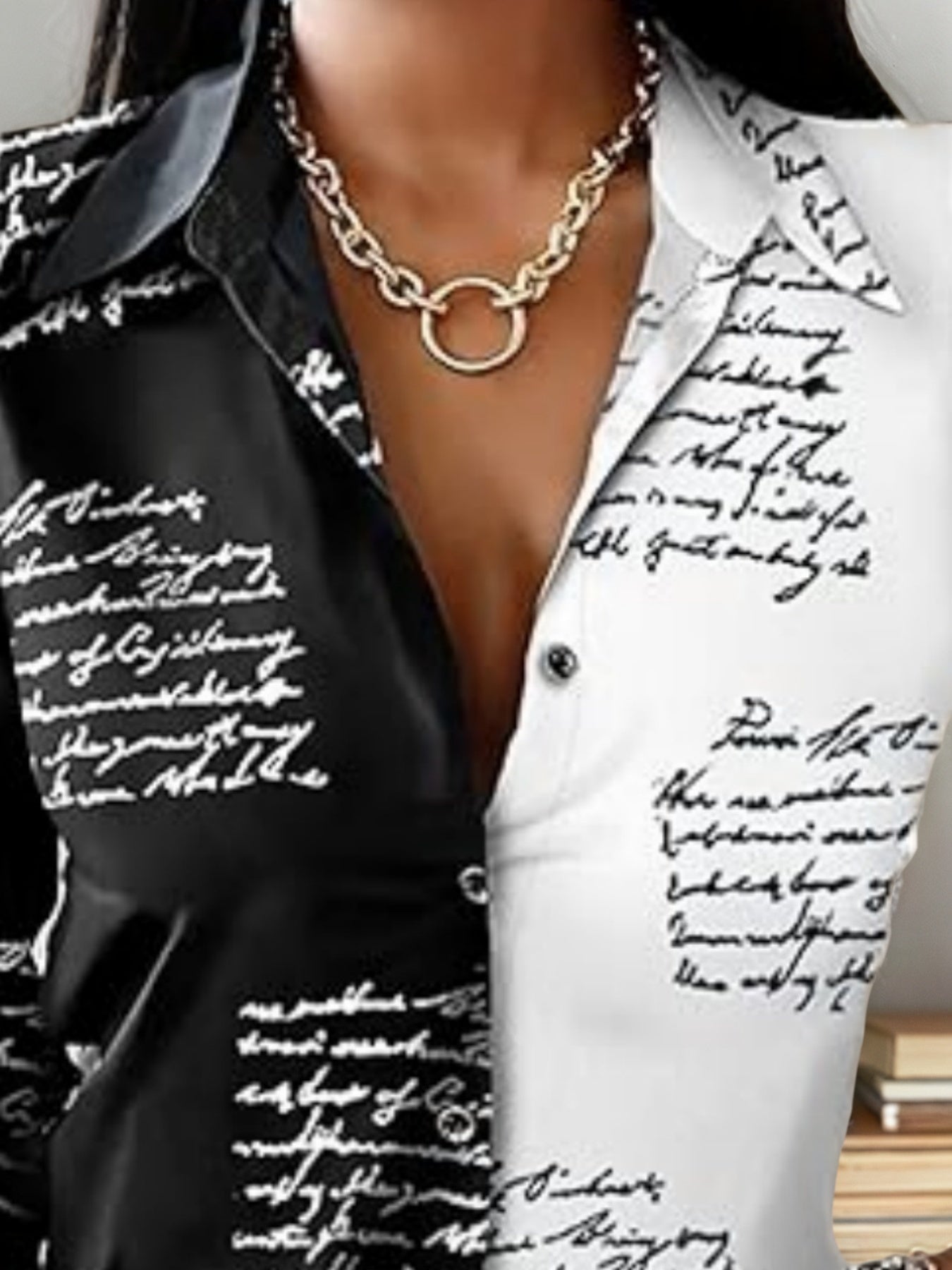 2025 New Women's Shirt Fashion Casual Colorful Long Sleeve Shirt Flower Printed Top Loose Neck Sexy T-shirt Fashion