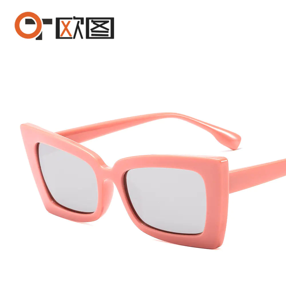 Fashionable Colorful Cat Eye Sunglasses for Men and Women