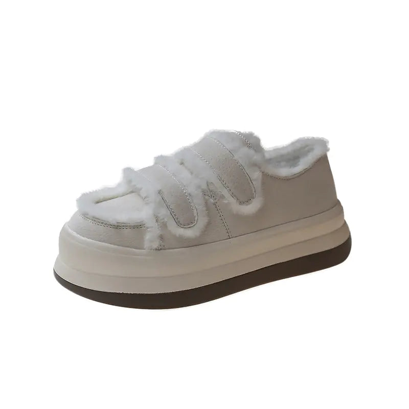 Thickened Fleece Warm Sponge Board Shoes