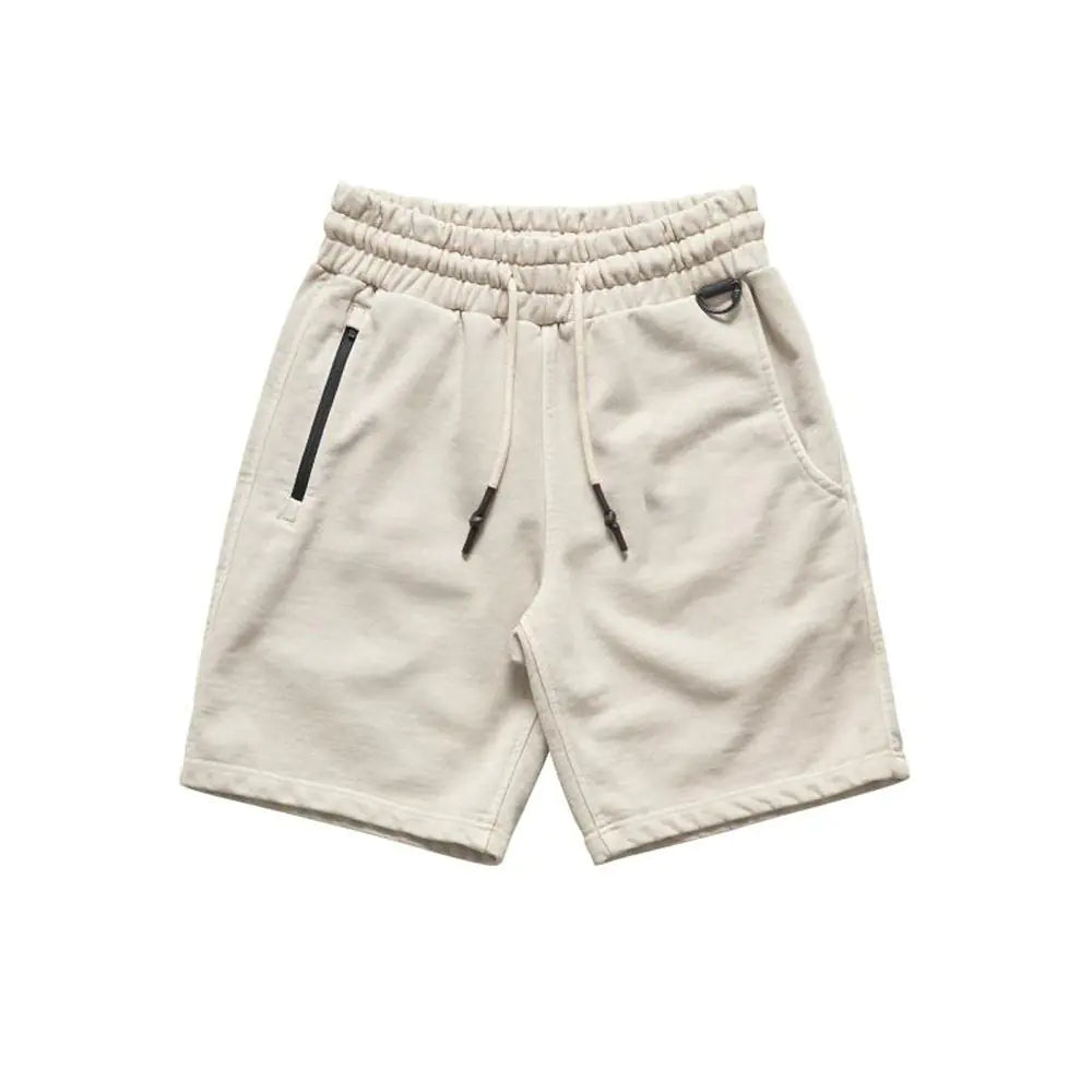 Men's Summer Casual Loose Cotton Five-Point Training Pants