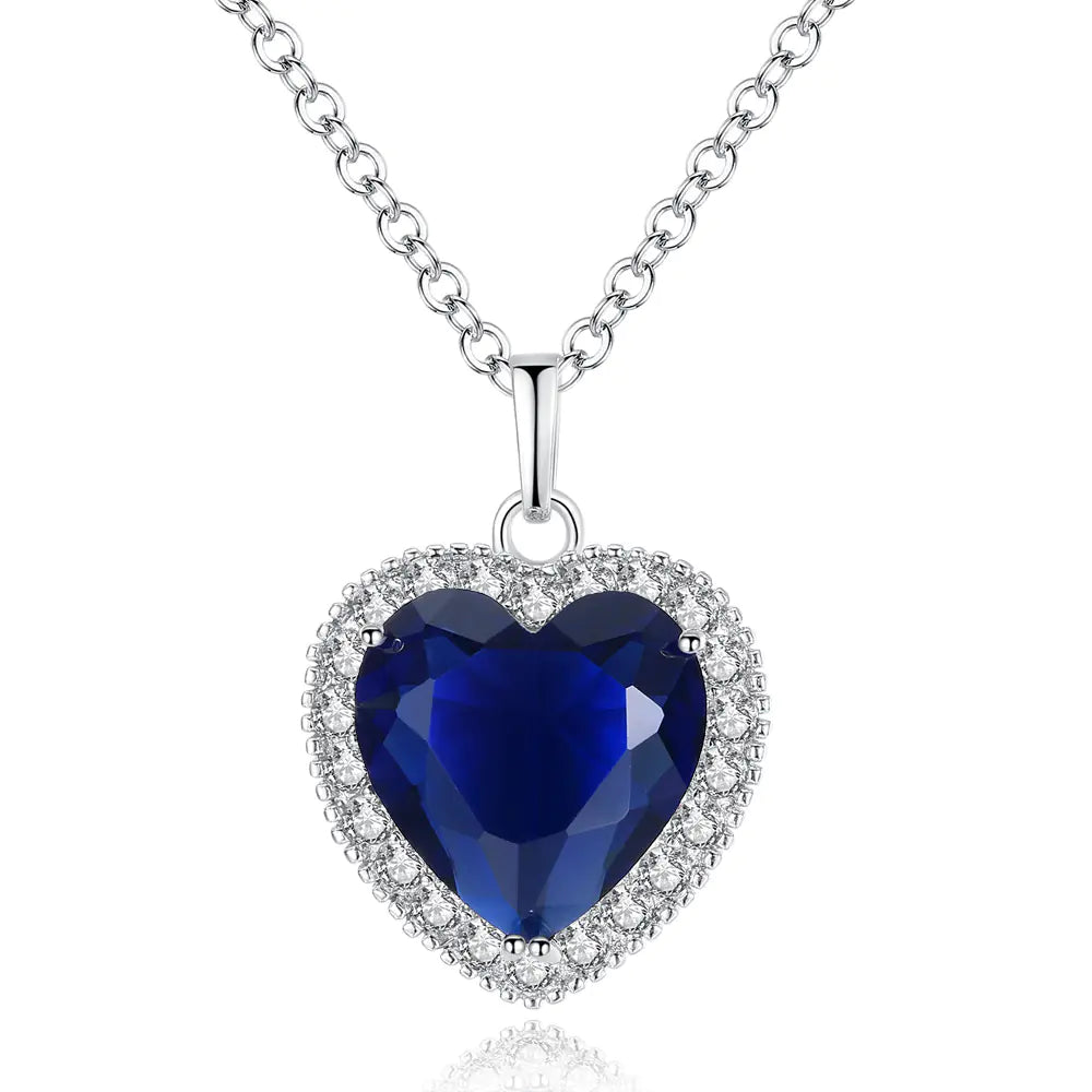 Titanic Heart of the Ocean Pendant Necklace for Women