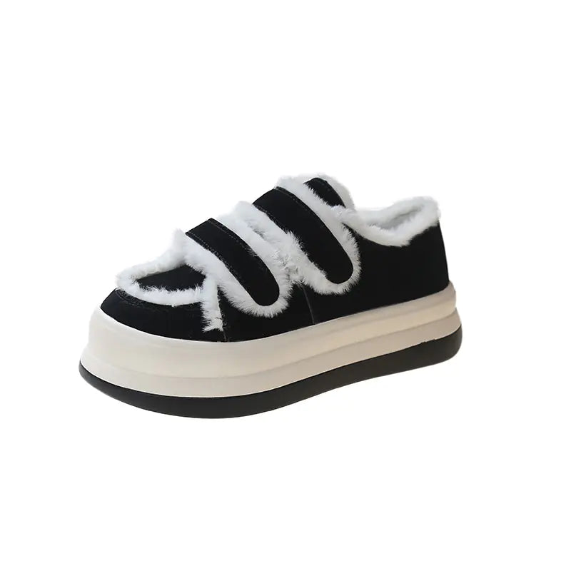 Thickened Fleece Warm Sponge Board Shoes