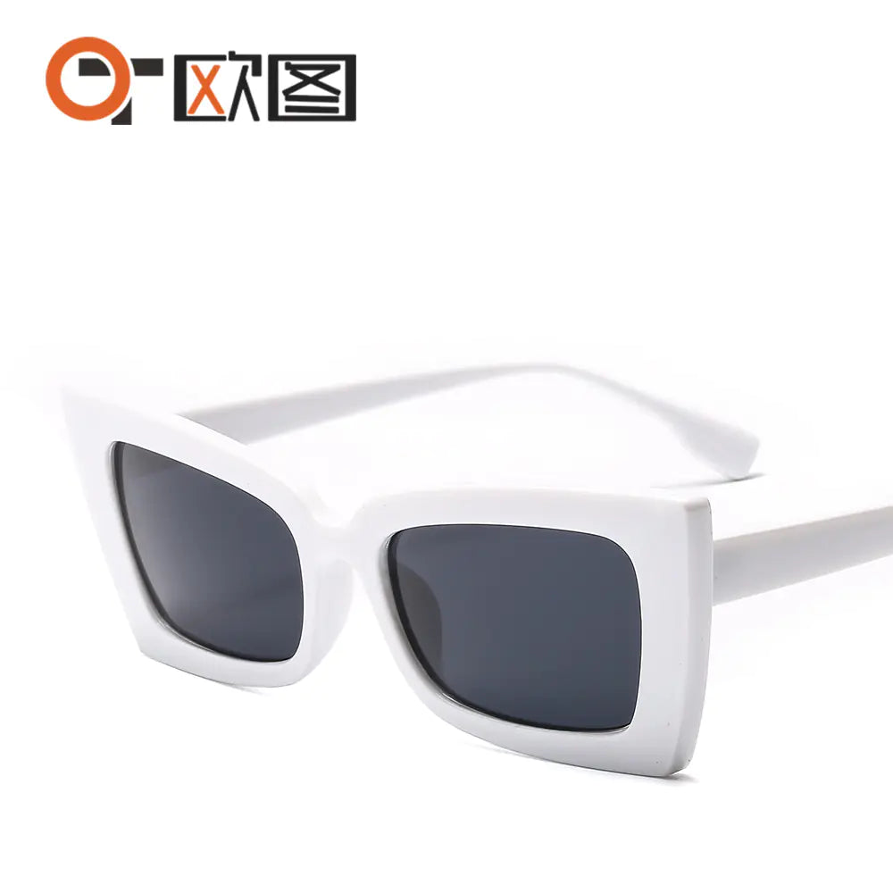 Fashionable Colorful Cat Eye Sunglasses for Men and Women