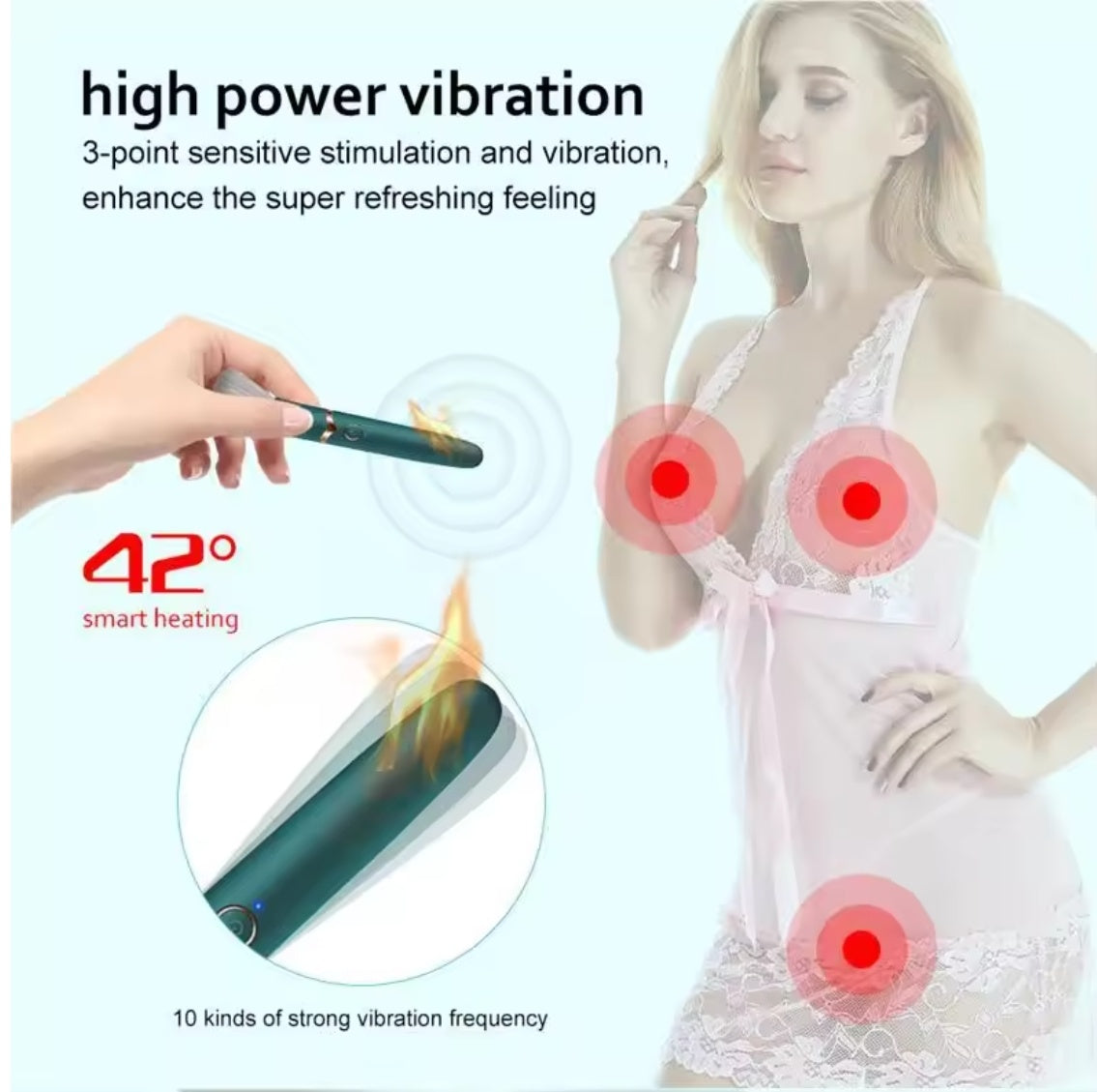 Discreet Mini Bullet For Women Elegant Makeup Brush Vibrator,Travel Friendly Body Massager With Nipple Stimulation