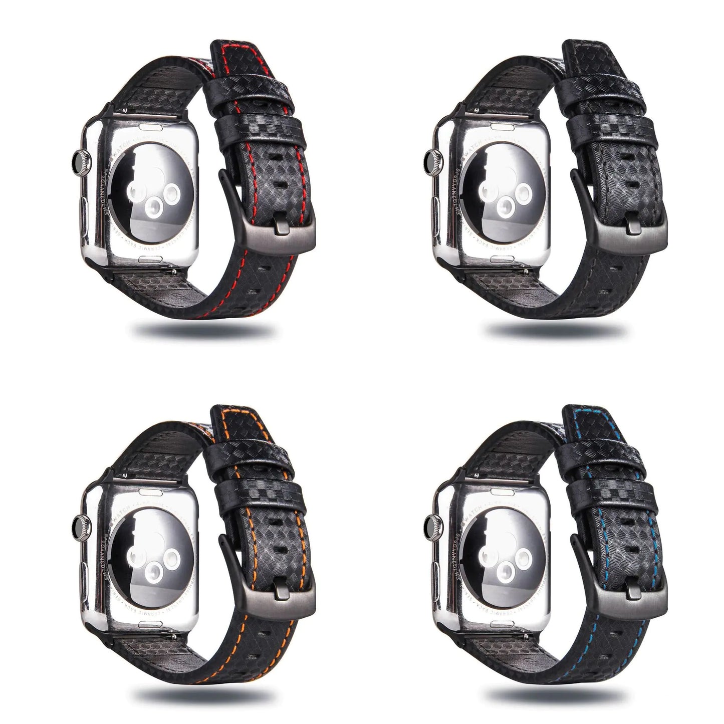High-End Carbon Fiber Leather Watch Compatible With