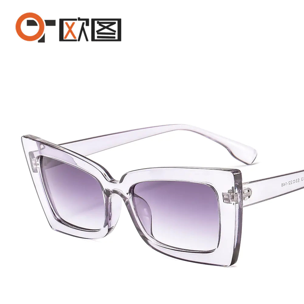 Fashionable Colorful Cat Eye Sunglasses for Men and Women