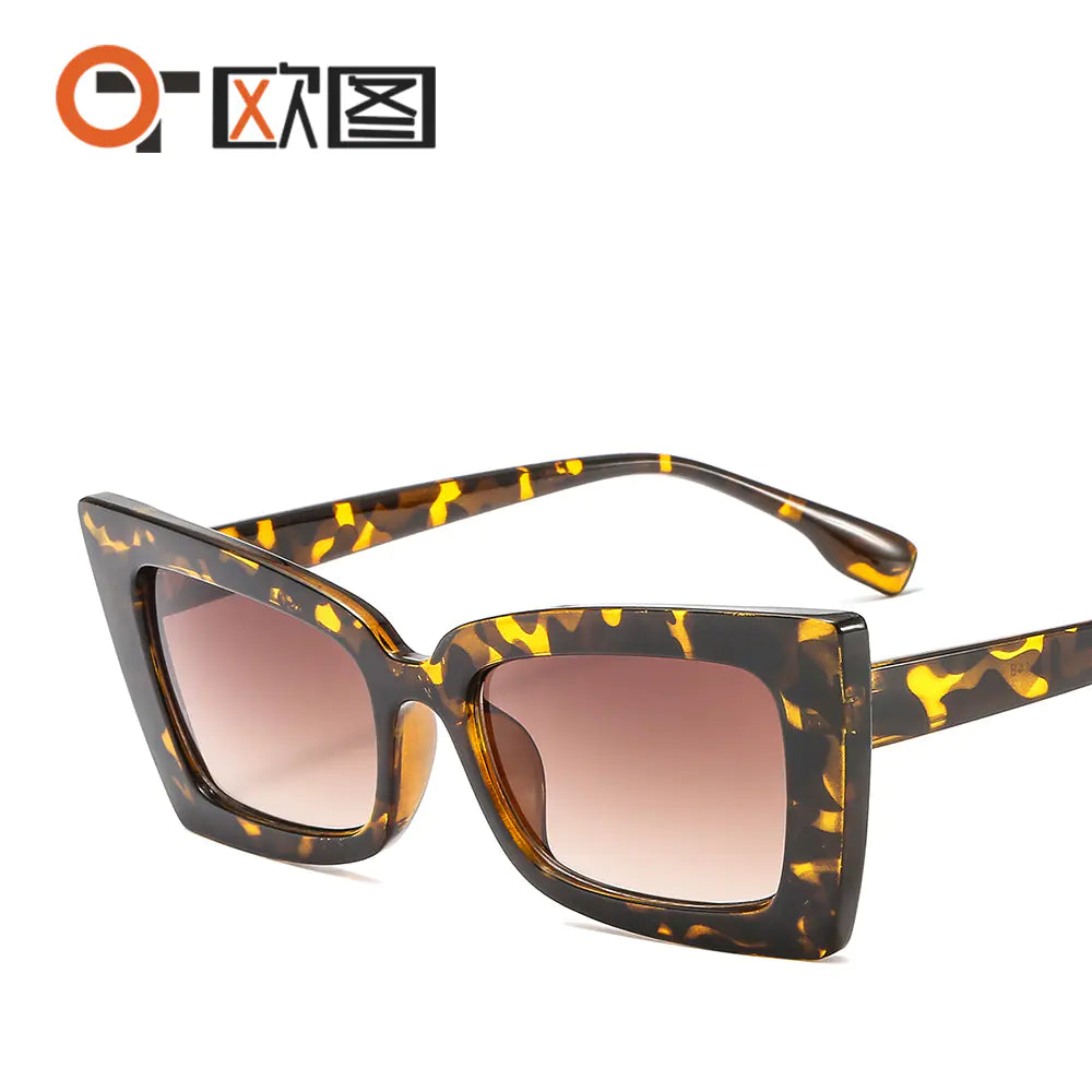 Fashionable Colorful Cat Eye Sunglasses for Men and Women
