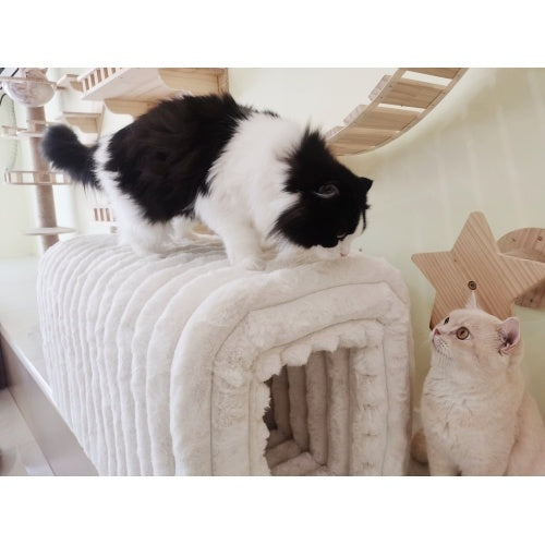 Ottoman Storage Bench Pet Supplies Corduroy Bench Cat's Nest To Hide For The Living Room, Entryway And Bedroom