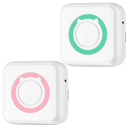 Mini Printer - Printer Paper 'Options' -- Pocket Wireless Thermal Printer Portable Mini Sticker Maker Machine Rechargeable Inkless Photo Printer For Printing Label Journal Study Notes Memo Photos