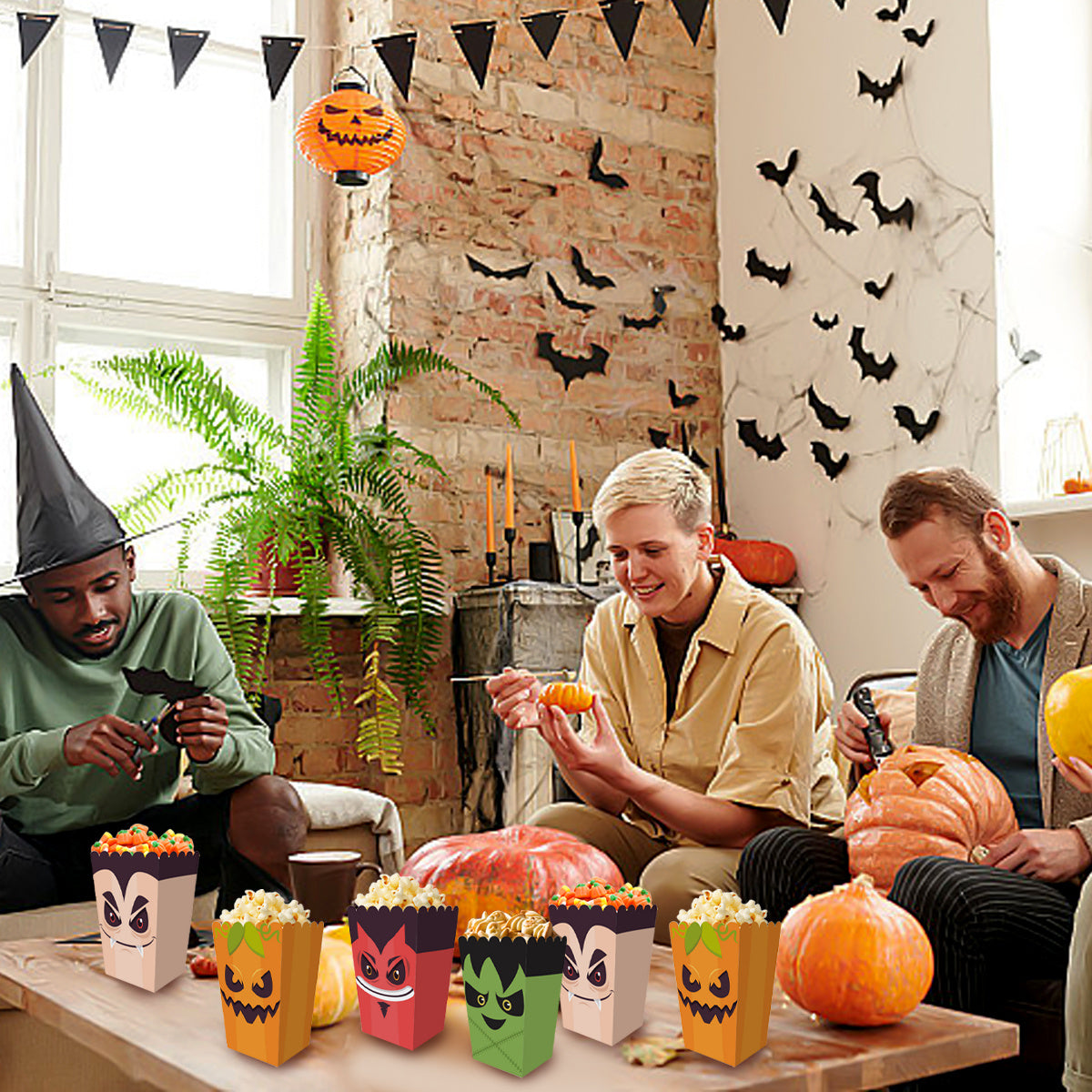 12Pcs Halloween Popcorn Box