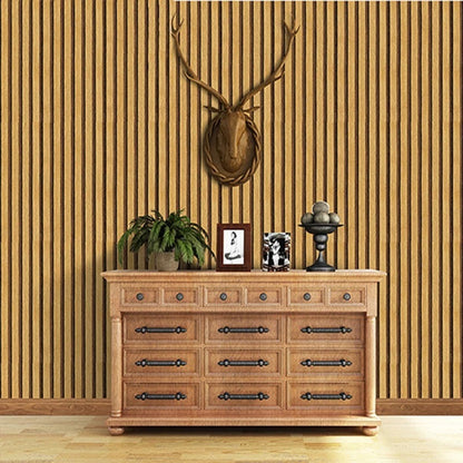 Self-adhesive Wood Striped Wallpaper Background Wall Waterproof Wallpaper