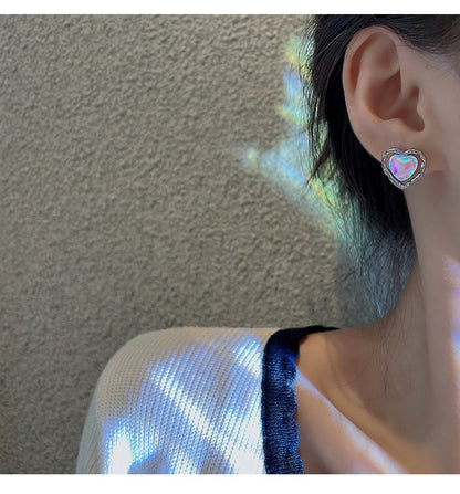 Earrings With Pink Heart,Only Self-pickup Is Supported, And The Displayed Prices Are All Self-pickup Prices