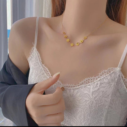 Necklace,stainless Steel,with Sunflowers,Only Self-pickup Is Supported, And The Displayed Prices Are All Self-pickup Prices