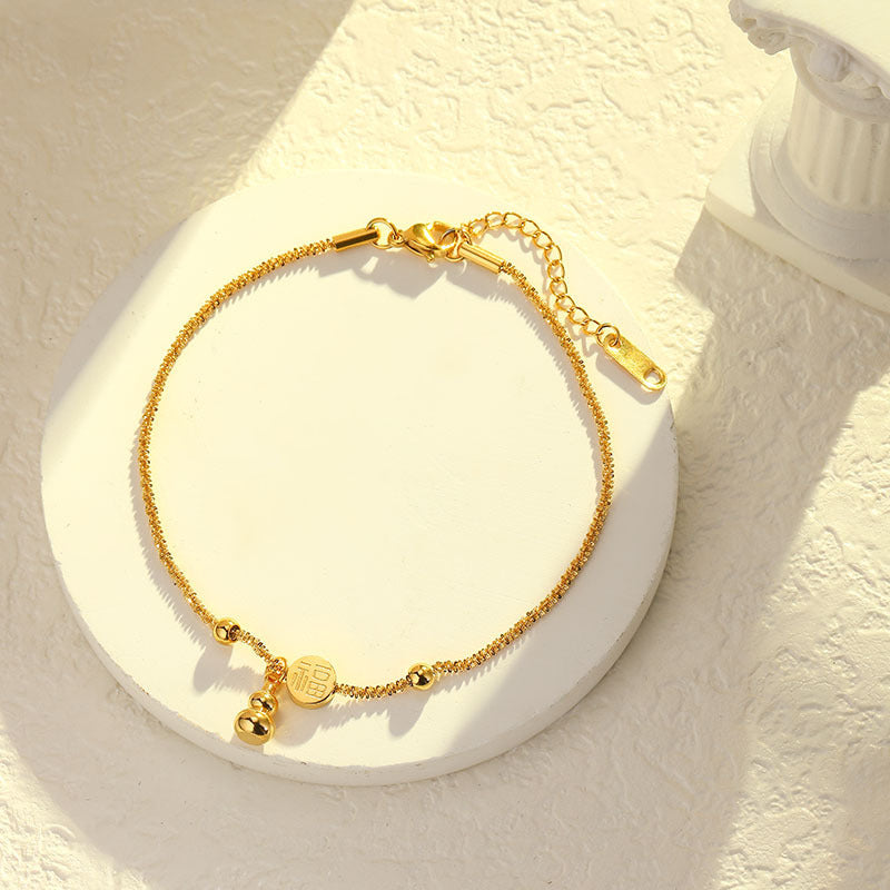 Necklace,stainless Steel, With Gourd And FU Word ,Only Self-pickup Is Supported, And The Displayed Prices Are All Self-pickup Prices