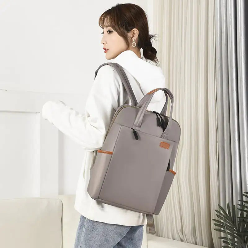 Korean 15.6-Inch Waterproof Business Backpack for Men/Women