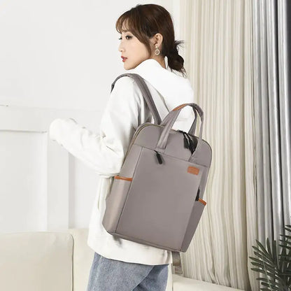 Korean 15.6-Inch Waterproof Business Backpack for Men/Women