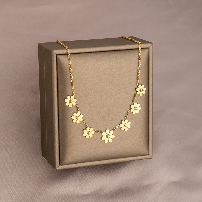 Necklace,stainless Steel,with Sunflowers,Only Self-pickup Is Supported, And The Displayed Prices Are All Self-pickup Prices
