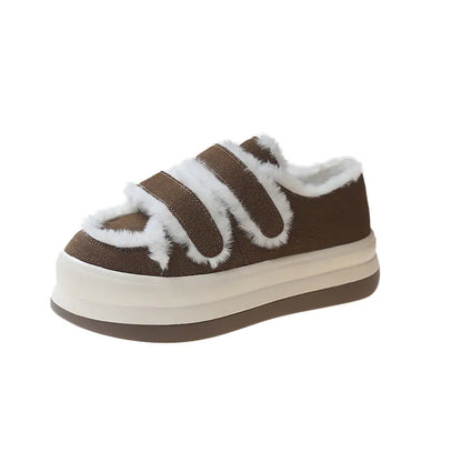 Thickened Fleece Warm Sponge Board Shoes