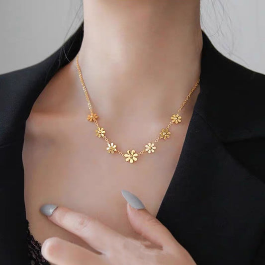 Necklace,stainless Steel,with Sunflowers,Only Self-pickup Is Supported, And The Displayed Prices Are All Self-pickup Prices