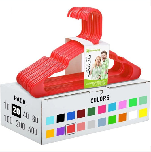 Hangers For  Size 20 Pack Clothing Plastic Ideal For Everyday