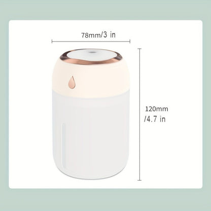 Portable Mini Humidifier 220ml Small Cool Mist Humidifier USB Personal Desktop Humidifier For Bedroom Travel Office Home