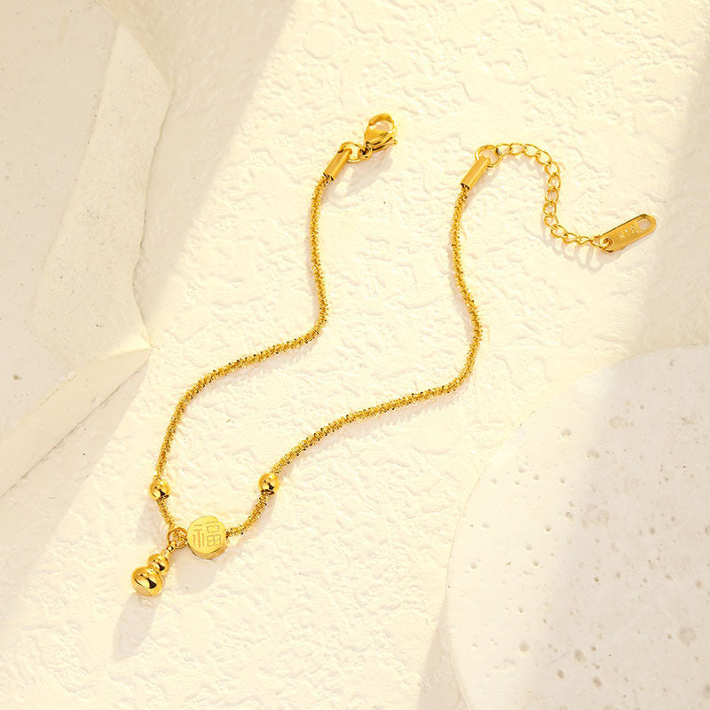 Necklace,stainless Steel, With Gourd And FU Word ,Only Self-pickup Is Supported, And The Displayed Prices Are All Self-pickup Prices