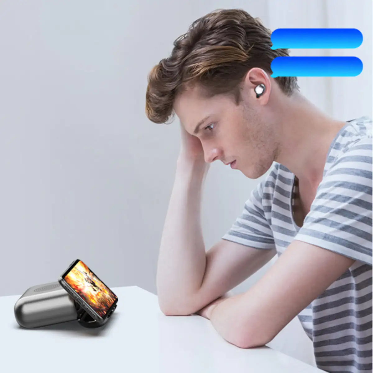 Sound Booster 2 in 1 Speaker With Earphones