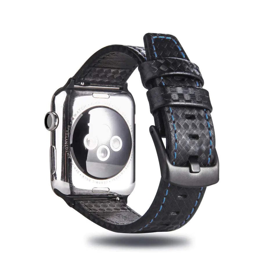High-End Carbon Fiber Leather Watch Compatible With