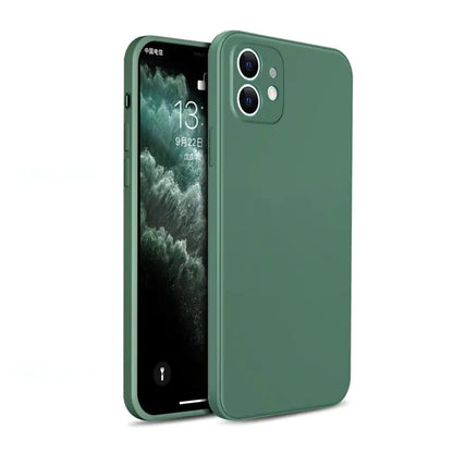 Cube Liquid Silicone Phone Case for Apple Devices