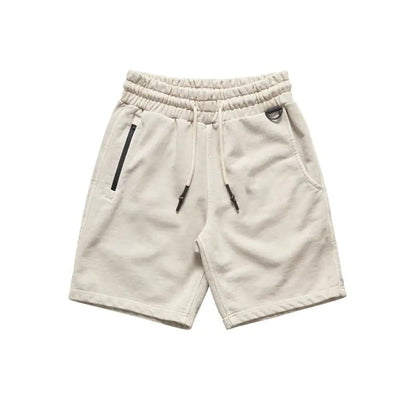 Men's Summer Casual Loose Cotton Five-Point Training Pants