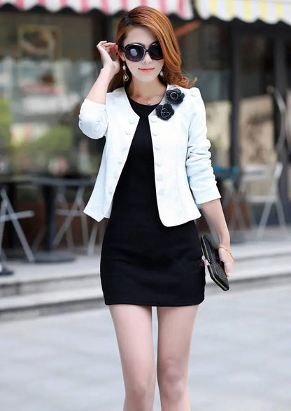 Korean Style Slim Fit Casual Blazer for Women