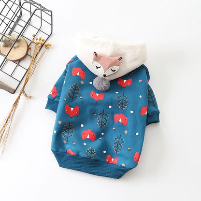 New Autumn Winter Pet Dog Clothing - Cotton Fleece Wear