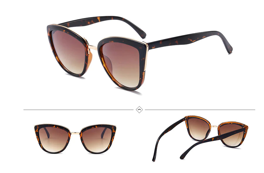 Cat Eye Colorful Plastic Sunglasses 7016