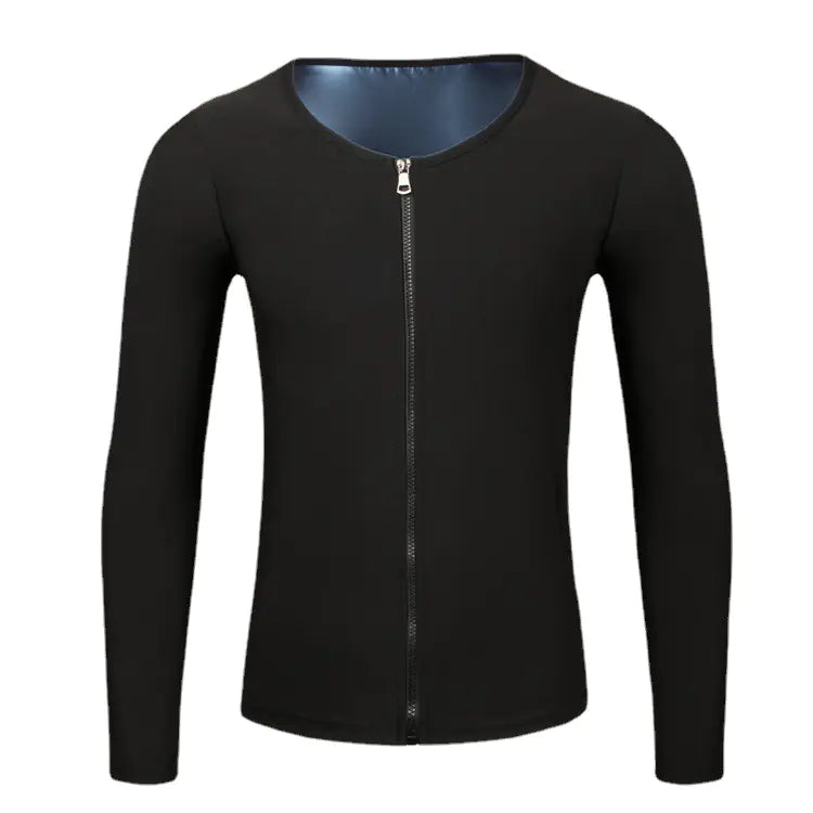 Men's Shapewear Long Sleeve Workout Sweat Suit