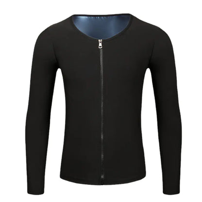 Men's Shapewear Long Sleeve Workout Sweat Suit
