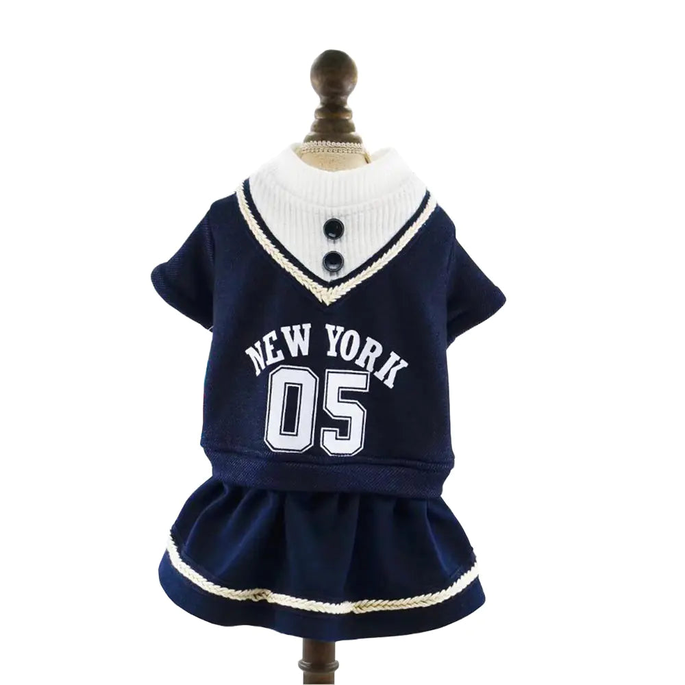 Autumn Winter Pet Dress for Small Dogs and Cats