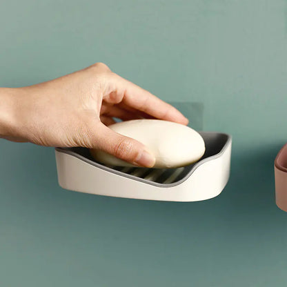 New Colorful Double-Layer Soap Dish with Drainage