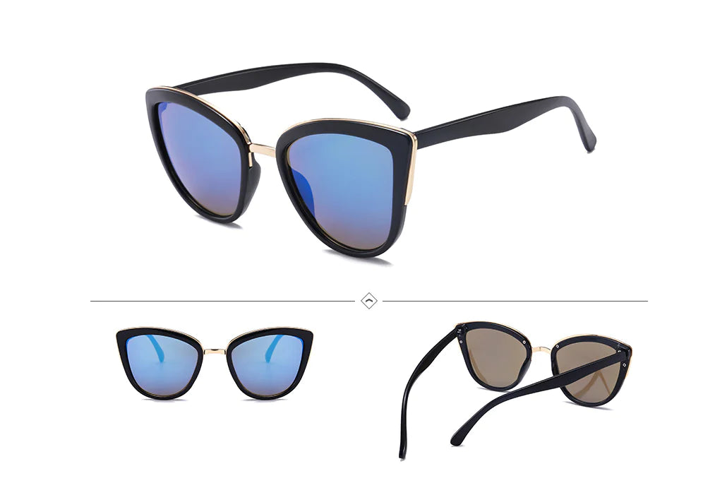 Cat Eye Colorful Plastic Sunglasses 7016