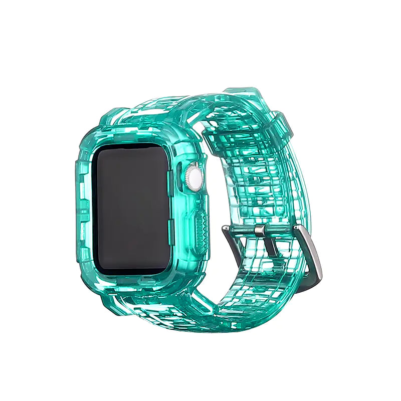 Glacier Transparent Strap with Silicone Case