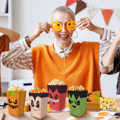 12Pcs Halloween Popcorn Box