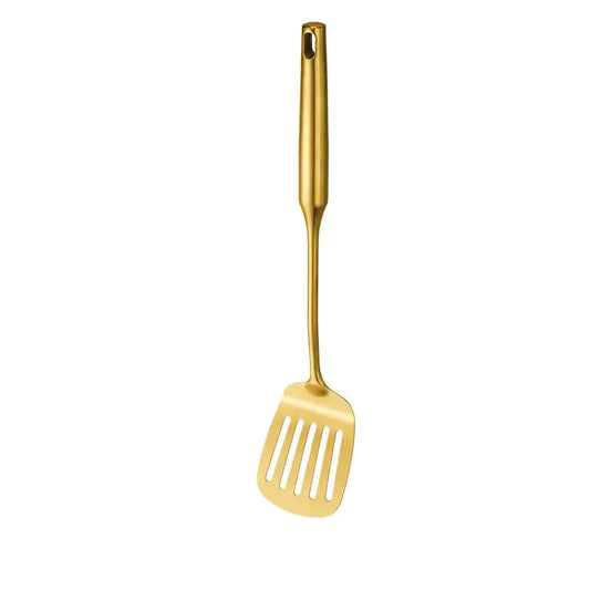 Custom Gilded Stainless Steel Cooking Spoon Set