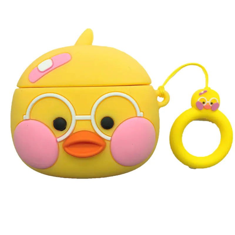 Cute Duck Silicone Soft Case for Earbuds