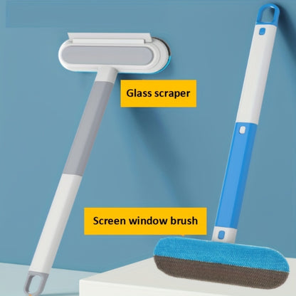 Multi-functional Window Cleaning Brush And Mini Pet Hair Remover, Professional Window Cleaning Tool For Home Use