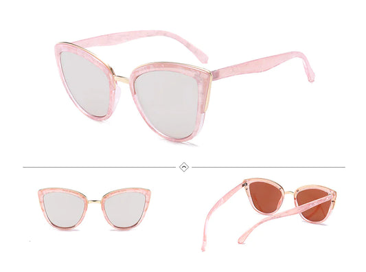 Cat Eye Colorful Plastic Sunglasses 7016