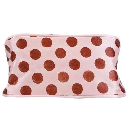 Travel Makeup Bag Portable Cosmetic Organizer With Cosmetic Mirror