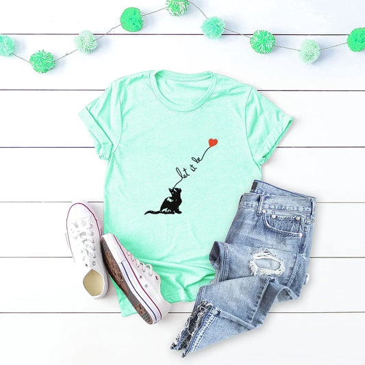 Cotton Short Sleeve T-Shirt for Women - Fashionable Style