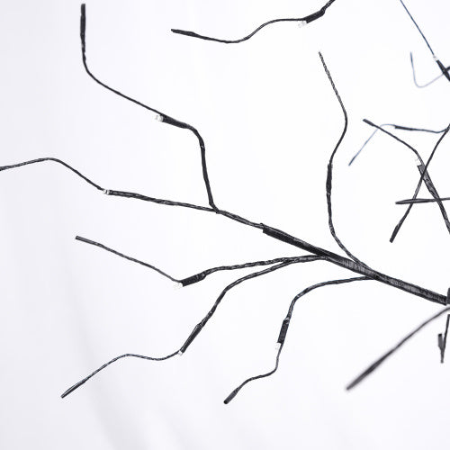 3 Pac Halloween Spooky Tree With Purple Lights, 4FT 5FT And 6FT, Lighted Black Tree For Halloween Decoration