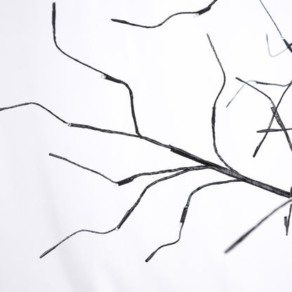 3 Pac Halloween Spooky Tree With Purple Lights, 4FT 5FT And 6FT, Lighted Black Tree For Halloween Decoration