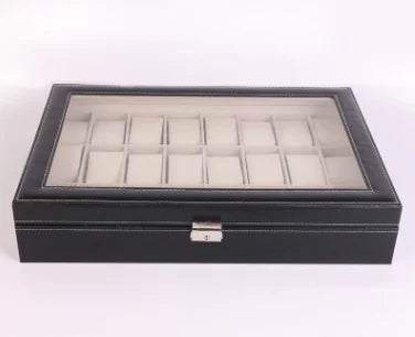 Standard 24-Slot Watch Box with Leather Packaging